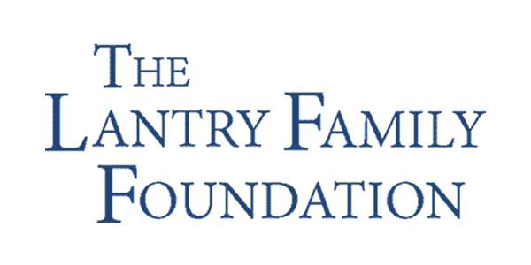 The logo features the words "The Lantry Family Foundation" in blue text with a stylized lantern icon above.