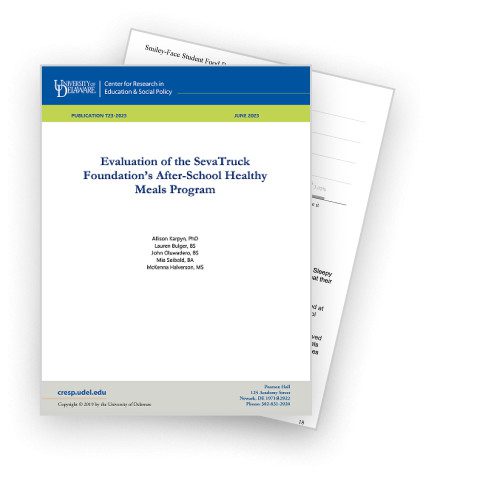 Cover page of a report titled "Evaluation of the Seva Truck Foundation’s"