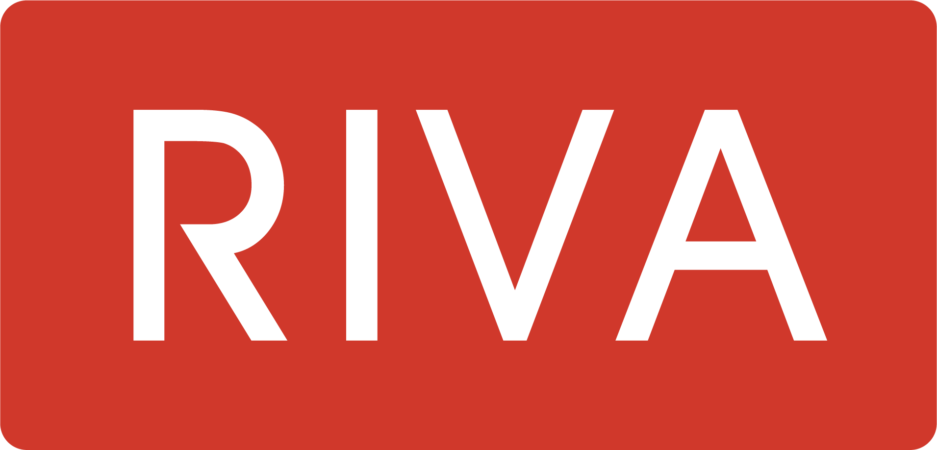 RIVA logo with white text on a red background.